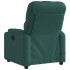 Sillón reclinable de masaje eléctrico tela verde