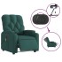 Sillón reclinable de masaje eléctrico tela verde