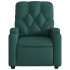 Sillón reclinable de masaje eléctrico tela verde