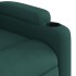 Sillón reclinable de masaje eléctrico tela verde