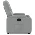 Sillón reclinable elevable de tela gris