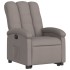 Sillón eléctrico reclinable elevable de tela gris