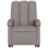 Sillón eléctrico reclinable elevable de tela gris