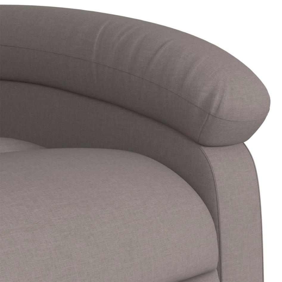 Sillón eléctrico reclinable elevable de tela gris
