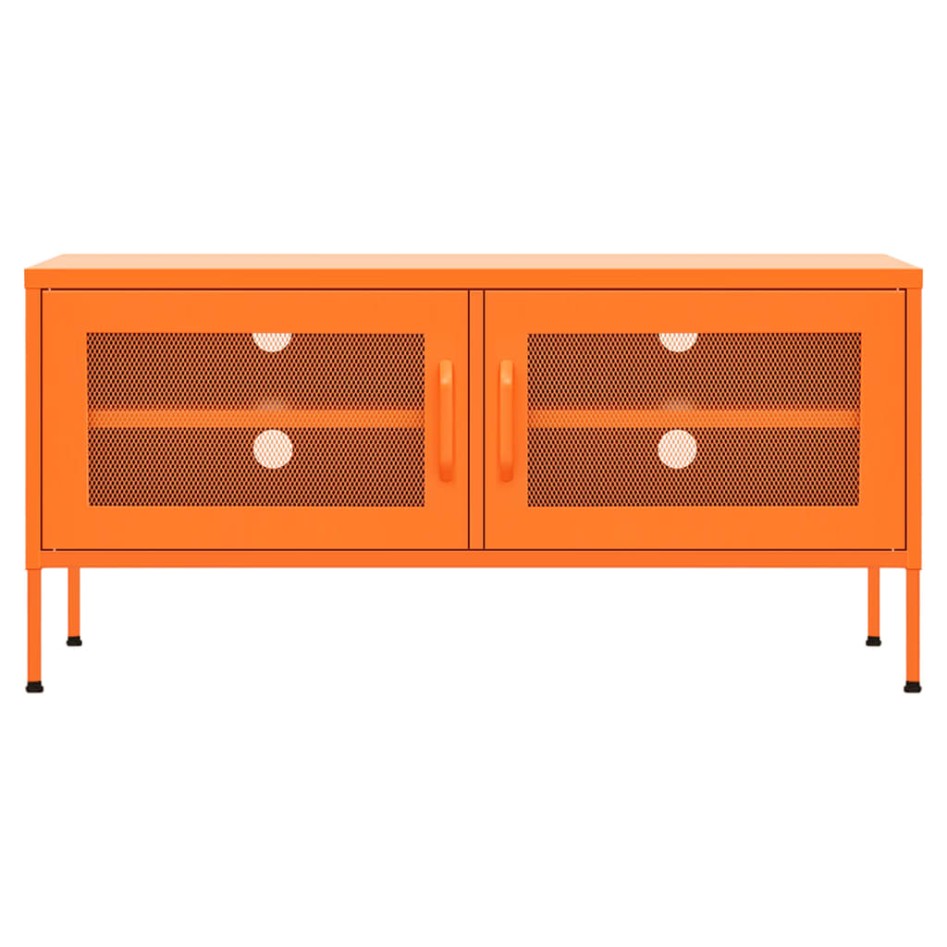 Mueble para TV de acero naranja 105x35x50