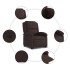 Sillón eléctrico reclinable elevable de tela marrón