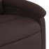 Sillón eléctrico reclinable elevable de tela marrón
