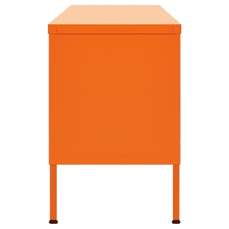 Mueble para TV de acero naranja 105x35x50