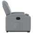 Sillón eléctrico reclinable elevable de tela gris