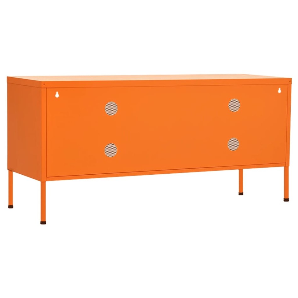 Mueble para TV de acero naranja 105x35x50