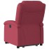 Sillón eléctrico reclinable elevable de tela rojo