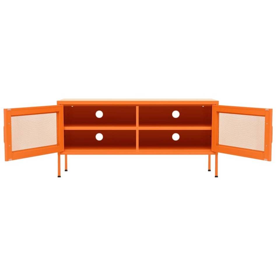 Mueble para TV de acero naranja 105x35x50