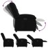 Sillón eléctrico reclinable elevable de tela