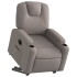 Sillón eléctrico reclinable elevable de tela gris