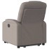 Sillón eléctrico reclinable elevable de tela gris