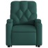 Sillón masaje eléctrico reclinable elevable tela verde