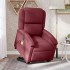 Sillón de masaje elevable eléctrico tela rojo