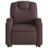 Sillón masaje eléctrico reclinable elevable tela marrón