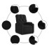 Sillón reclinable elevable tela