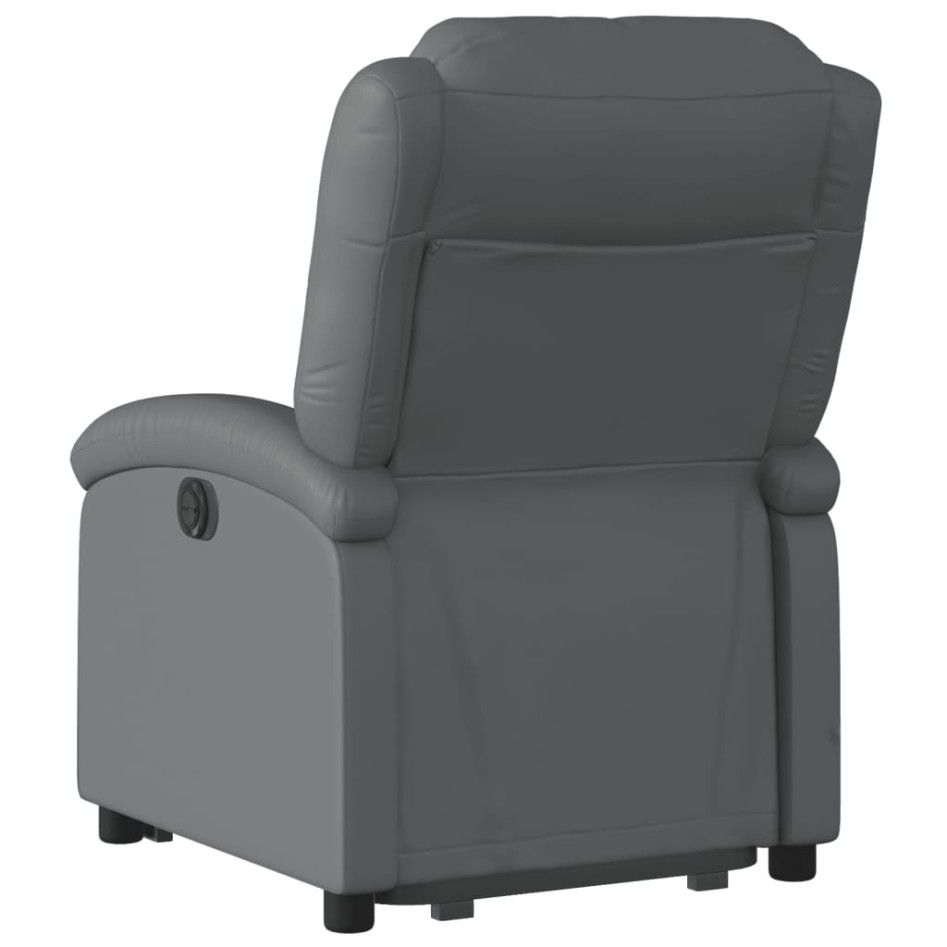 Sillón reclinable elevable eléctrico de cuero sintético