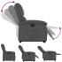 Sillón reclinable elevable eléctrico de cuero sintético