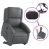 Sillón reclinable elevable eléctrico de cuero sintético