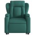 Sillón masaje eléctrico reclinable elevable tela verde