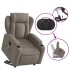 Sillón de masaje eléctrico reclinable elevable tela