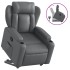 Sillón reclinable elevable cuero artificial