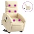 Sillón de masaje eléctrico reclinable elevable tela