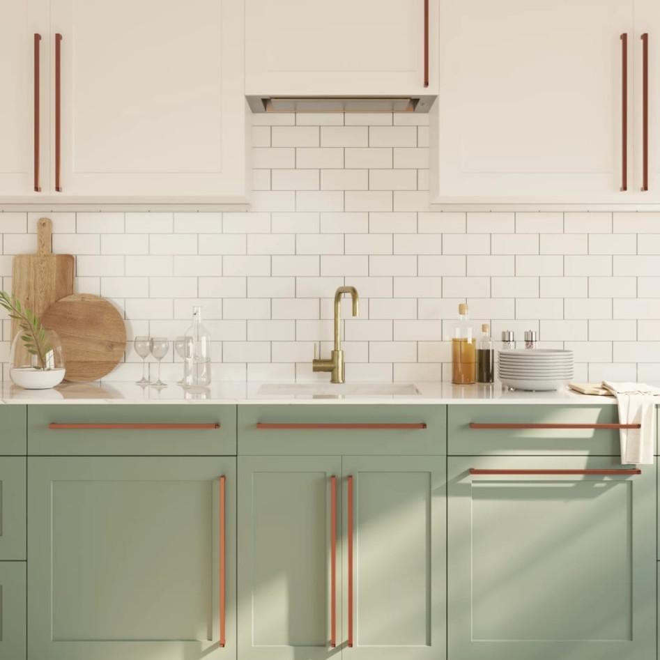 Tiradores para armarios 20 uds acero inoxidable bronce 480