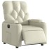 Sillón reclinable eléctrico de cuero sintético