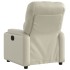 Sillón reclinable eléctrico de cuero sintético