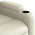 Sillón reclinable eléctrico de cuero sintético