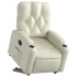 Sillón reclinable elevable cuero artificial color