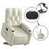 Sillón reclinable elevable cuero artificial color