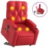 Sillón reclinable de masaje de pie cuero artificial