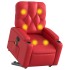 Sillón reclinable de masaje de pie cuero artificial
