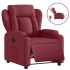 Sillón reclinable eléctrico tela rojo