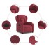 Sillón reclinable eléctrico tela rojo