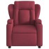 Sillón reclinable eléctrico tela rojo