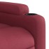 Sillón reclinable eléctrico tela rojo