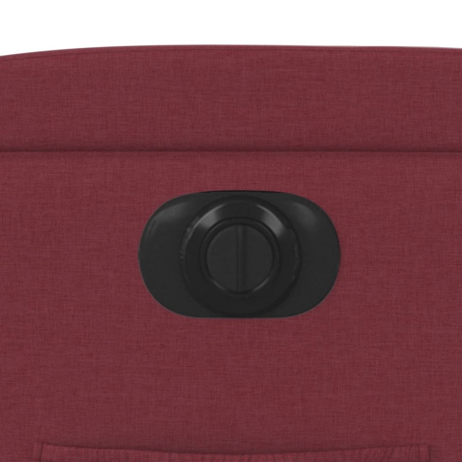 Sillón reclinable eléctrico tela rojo