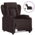 Sillón reclinable eléctrico tela marrón
