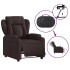 Sillón reclinable eléctrico tela marrón