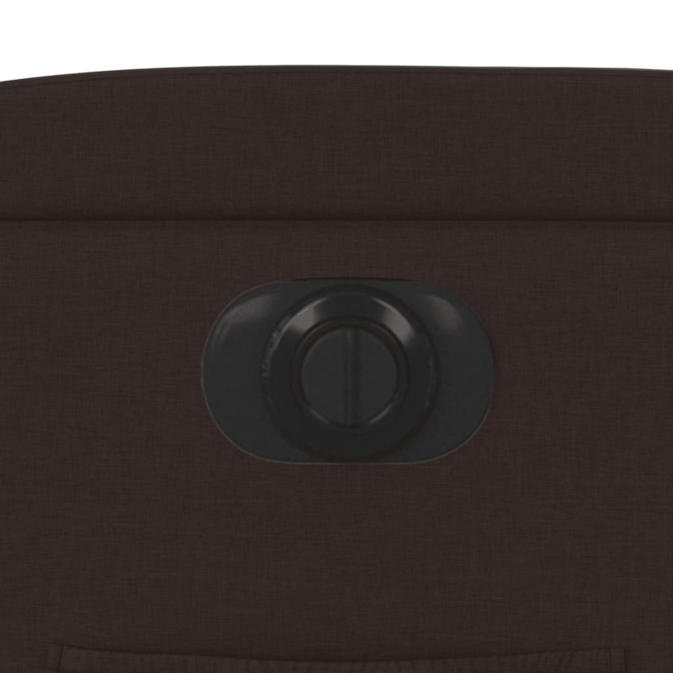 Sillón reclinable eléctrico tela marrón