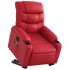 Sillón de majaje elevable eléctrico cuero artificial