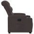 Sillón reclinable elevable tela marrón