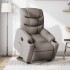 Sillón reclinable elevable tela gris
