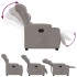Sillón reclinable elevable tela gris
